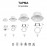 Mantra Empotrable Ip65 8w Cct Blanco Tampa Blanco 9161