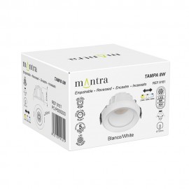 Mantra, Mantra Empotrable Ip65 8w Cct Blanco Tampa Blanco 9161