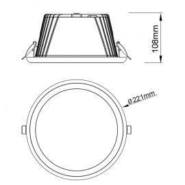 Mantra, Mantra Empotrable Ip65 30w Cct Blanco Tampa Blanco 9164