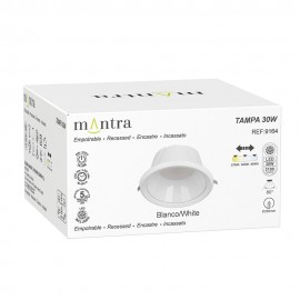 Mantra, Mantra Empotrable Ip65 30w Cct Blanco Tampa Blanco 9164