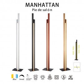 Mantra, Mantra Pie de Salon 200cm Oro-rosa Manhattan Oro 9198