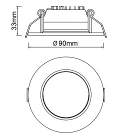 Mantra, Mantra Empotrable LED Cct 6w Blanco Nasao Blanco 9247