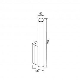 Mantra, Mantra Aplique LED Ip44 4000k 8w Oro Antiga Oro 9254
