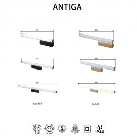 Mantra, Mantra Aplique LED Ip44 4000k 8w Oro Antiga Oro 9254