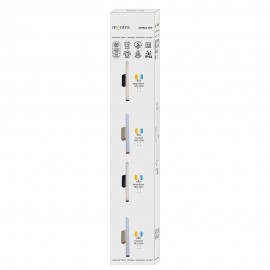 Mantra, Mantra Aplique LED Ip44 3000k 12w Negro Antiga Negro 9255