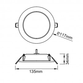 Mantra, Mantra Empotrable LED Cct 6w Blanco Eilat Blanco 9295
