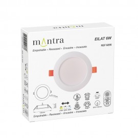Mantra, Mantra Empotrable LED Cct 6w Blanco Eilat Blanco 9295