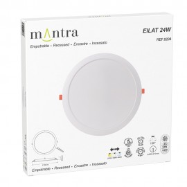 Mantra, Mantra Empotrable LED Cct 24w Blanco Eilat Blanco 9298