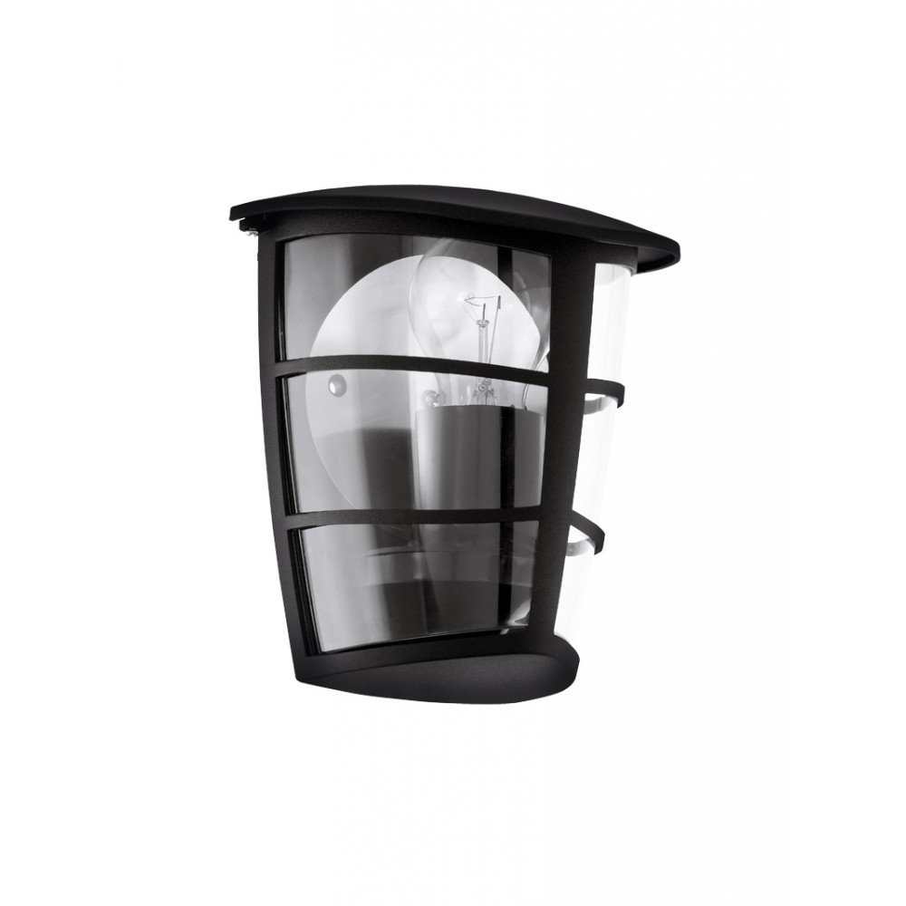 Eglo, Eglo Aplique Exterior Negro Aloria 93407