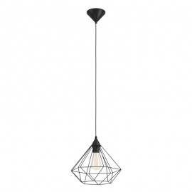 Eglo Colgante Vintage Tarbes Grande Negro 94188
