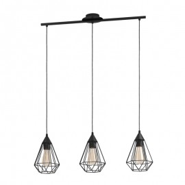 Eglo Lampara Vintage Tarbes Lineal Negro 94189