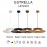 Mantra Colgante LED - 12w - Cafe Oscuro Dimable Triac Estrella Cafe Oscuro 9439