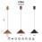 Mantra Colgante LED 10w - Cuero - 24 Cm - Dimable Triac Cono Cuero 9452