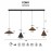 Mantra Lampara Lineal LED - 20w Dimmable Cono Cuero-cobre-negro-cafe 9458