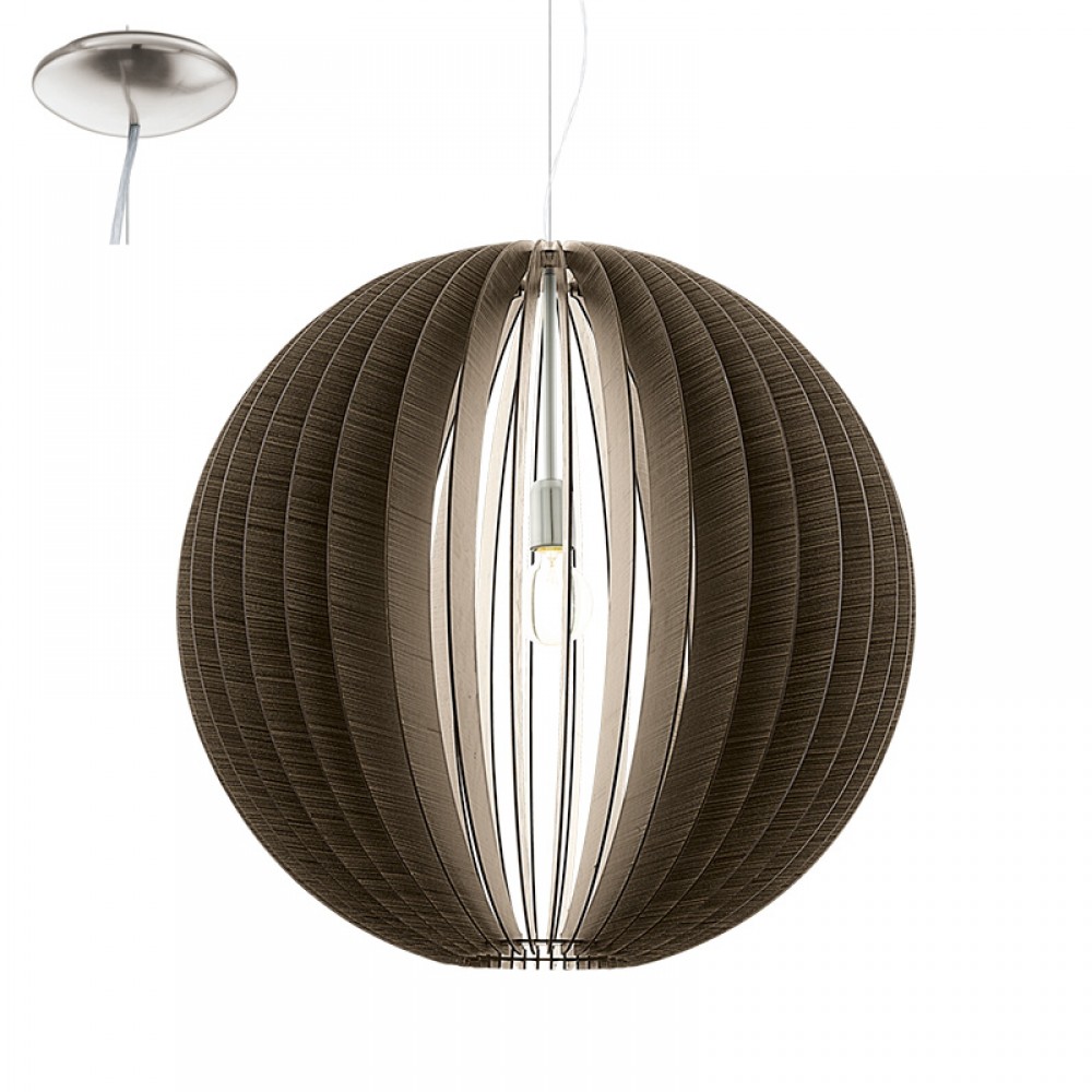 Eglo, Eglo Colgante Madera Cossano E27 1 Luz 94637