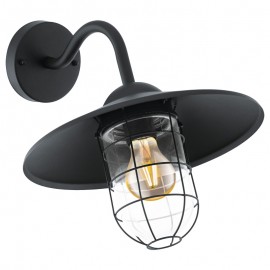Eglo Aplique Exterior Negro Melgoa 94792
