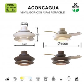 Mantra, Mantra Plafon-ventilador - Cafe Aconcagua Cafe 9524