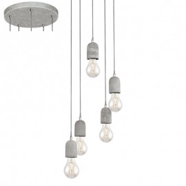 Eglo Colgante Silvares E27 5 Luces 95524
