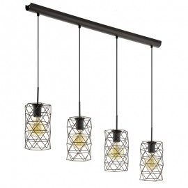 Eglo Colgante Estevau E27 4 Luces 97066