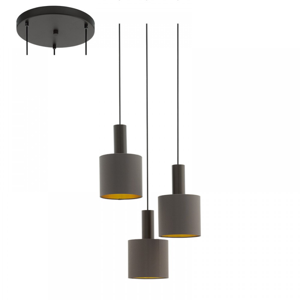 Eglo, Eglo Colgante Concessa 1 E27 3 Luces 97684