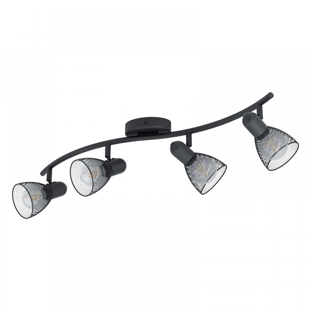 Eglo, Eglo Foco 4 Led Negro Carovigno 98623
