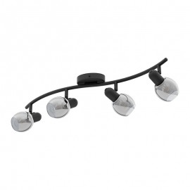 Eglo Foco 4 Led Negro Pollica 98626