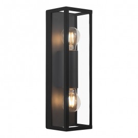 Eglo Aplique Negro Doble Amezola 99124