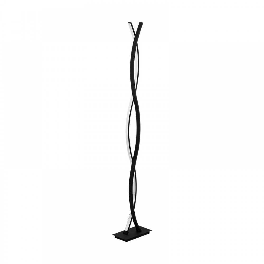 Eglo, Eglo Lampara De Pie Led Negro Lasana 3 99319