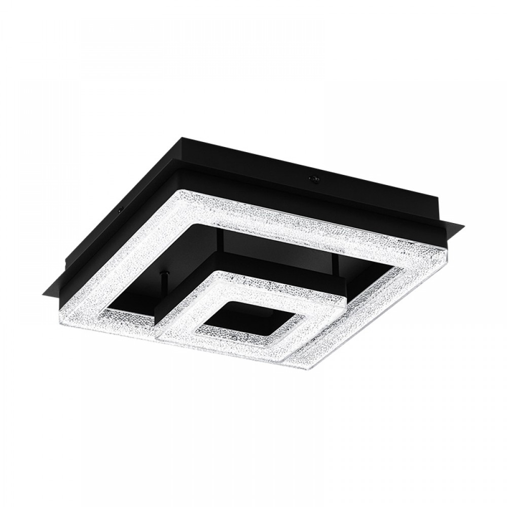 Eglo, Eglo Plafon Led Doble Negro Fradelo 1 99327