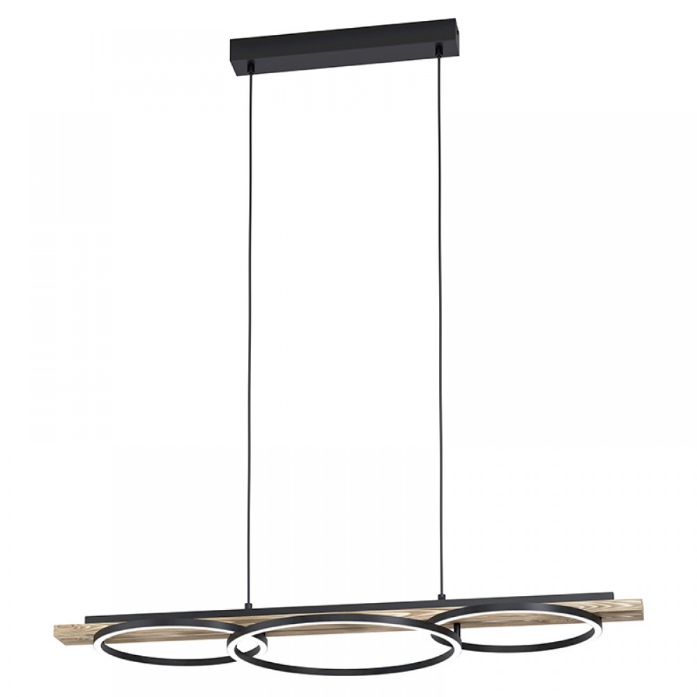 Eglo, Eglo Lampara Boyal Negro-Marron 99624