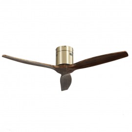 Ventilador Aguilon DC Cuero 132Ø 3 Aspas Roble, Mando y Temporizador 128290364
