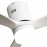 Ventilador Aguilon DC Blanco 132Ø 18w 3 Aspas Blancas, Mando y Temporizador 128291301