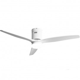 Ventilador Aguilon DC Blanco 132Ø 18w 3 Aspas Blancas, Mando y Temporizador 128291301