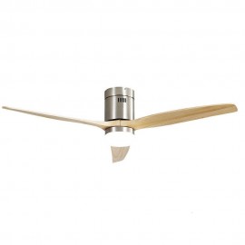 Ventilador Aguilon DC Niquel 132Ø 18w 3 Aspas Haya, Mando y Temporizador 128291342