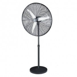 Fabrilamp, Ventilador Alarcon De Pie Negro 80Ø 200W Orientable Y Oscilante 213241209