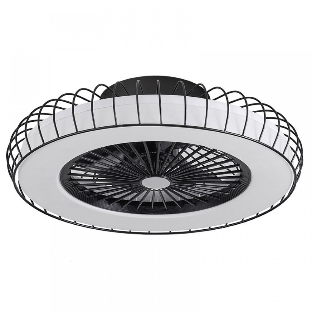Fabrilamp, Ventilador Albonez DC Negro 53Ø 72w Mando Memoria Dimable y Temporizador 182691509