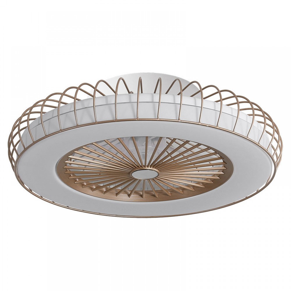 Fabrilamp, Ventilador Albonez DC Dorado 53Ø 72w Mando Memoria Dimable y Temporizador 182691529