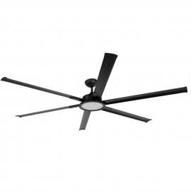 Fabrilamp, Ventilador Almanzor DC Negro 214Ø 24w 6aspas Mando Regulable Memoria Y Temporizador 211791609