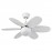 Ventilador Alves DC Blanco 85Ø 2xE27 6 Aspas Blanco-Haya Mando y Temporizador 175791601