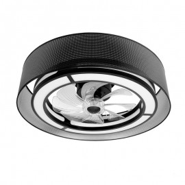 Fabrilamp, Ventilador Anastasia DC Negro-Plata 60Ø 58W 8 Aspas Mando Memoria Y Temporizador 190191509