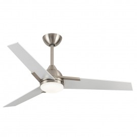 Fabrilamp, Ventilador Argestes DC Niquel 132Ø 22w 3 Aspas Mando Memoria y Temporizador 182591303