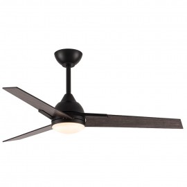 Fabrilamp, Ventilador Argestes DC Negro 132Ø 22w 3 Aspas Mando Memoria y temporizador 182591309