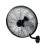 Ventilador Arrecife De Pared Negro-Plata 45Ø 90W Orientable Y Oscilante 213161120