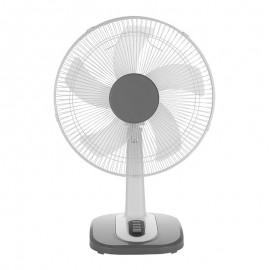 Ventilador Arroyo Sobremesa Grande Blanco-gris43Ø 45w 5 Aspas Oscilante Y Rotatorio 210871028