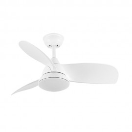 Fabrilamp, Ventilador Atomo DC Blanco 91Ø 24w 3aspas Mando Memoria Y Temporizador 212991301