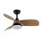 Ventilador Atomo DC Negro-Madera Oscura 91Ø 24w 3aspas Mando Memoria Y Temporizador 212991385