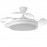Ventilador Bayomo Blanco Plegable dc 108Ø 59w Dimable Regulable Intensidad CCT Mando Memoria y temporizador 142591401