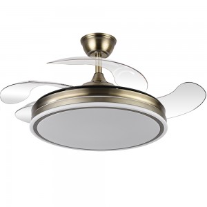 Ventilador Bayomo DC Cuero Plegable 108Ø Ultrasilencioso 59w Regulable Mando Memoria y Temporizador 142591414