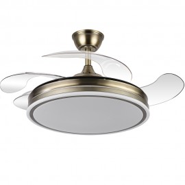 Ventilador Bayomo DC Cuero Plegable 108Ø Ultrasilencioso 59w Regulable Mando Memoria y Temporizador 142591414