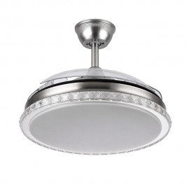 Fabrilamp, Ventilador Biliku DC Plegable Niquel 108Ø 72w Mando, Memoria y Temporizador 165191403